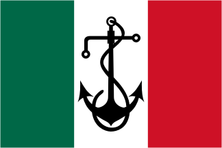 [1912-1968 Customs Service flag. By Juan Manuel Gabino Villascán]