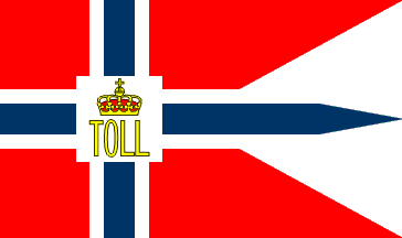 [Flag of the custom services of Norway]