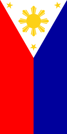 [Flag of Philippines - vertical display]