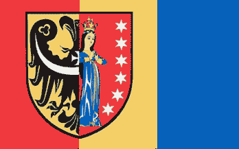 [Polkowice county Ceremonial flag]