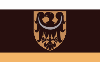 [Wrocław county flag for official use]