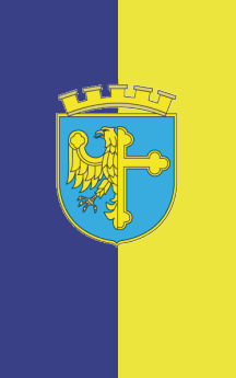 [Opole flag with coat of arms]