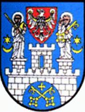 [Poznań city coat of arms]