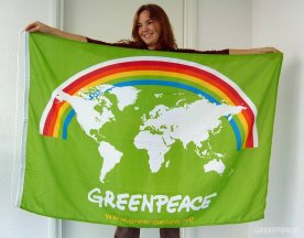 [Greenpeace flag adopted in 2007]