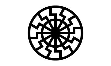 [Black Sun flag variant]
