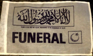 Funeral flag]