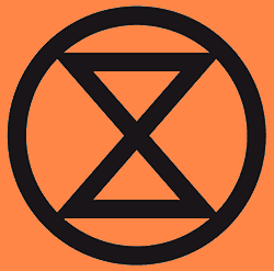 [Extinction Rebellion Orange flag]