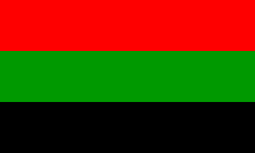 [Afro-American Red-Green-Black flag]