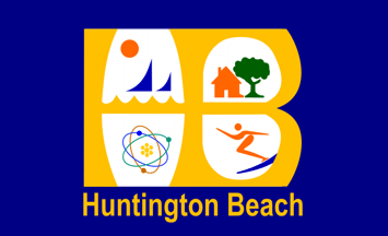 [flag of Huntington Beach, California]