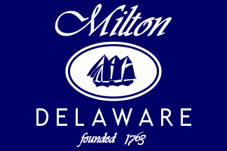 [flag of Milton, Delaware]