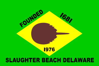 [flag of Slaughter Beach, Delaware]