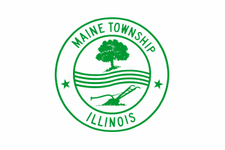 [Maine Township, Illinois flag]