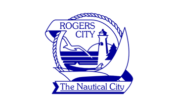[Flag of the Rogers City, Michigan]