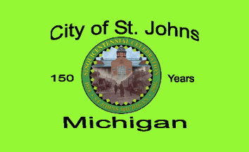 [Flag of St. John's, Michigan]