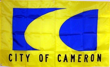 [flag of Cameron, Missouri]