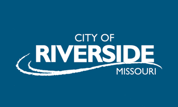 [flag of Riverside, Missouri]