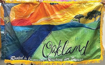 [flag of Oakland, Mississippi]