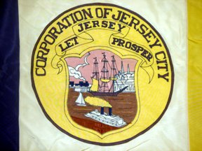 [Detail of Flag of Jersey City, New Jersey]