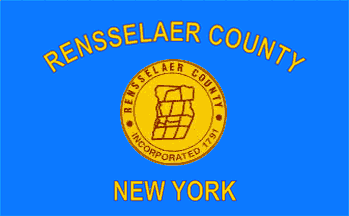 [Flag of Rensselaer County, New York]