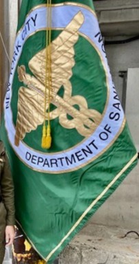 [NYC Department of Sanitation flag]