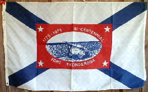 [Fort Ticonderoga Bicentennial flag]
