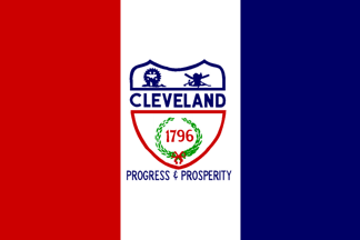 [Flag of Cleveland, Ohio]