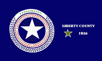 [Flag of Liberty County, Texas]