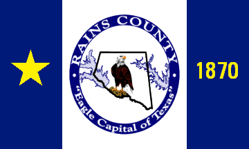 [Flag of Rains County, Texas]