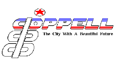 [Former flag of Coppell, Texas]