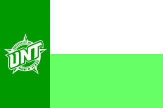 [Flag of University of North Texas]