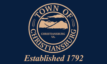 [Flag of Christiansburg, Virginia]