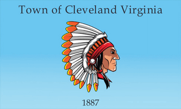 [Flag of Cleveland, Virginia]