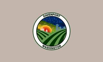 [Flag of Davenport, Washington]