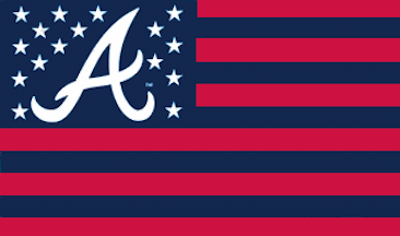 [Atlanta Braves stars and stripes flag example]