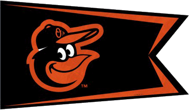 Baltimore Orioles logo pennant