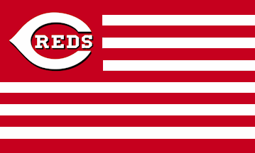 [Cincinnati Reds stars and stripes flag example]