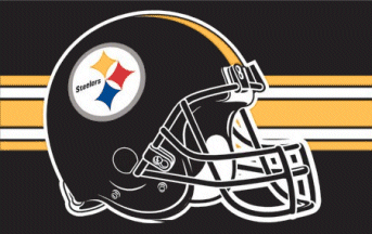 [Pittsburgh Steelers fan helmet flag]