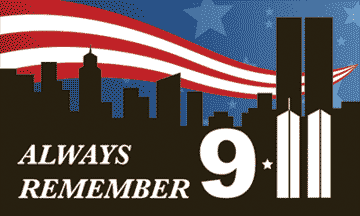 [9-11 Commemorative - Always Remember - Towers Flag]