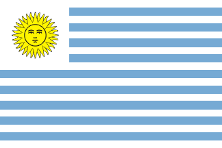 [1828 flag of Uruguay]