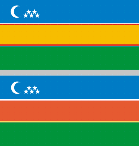 [independentist Karakalpakstan flag]