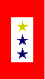 single gold star/two blue star service pennant