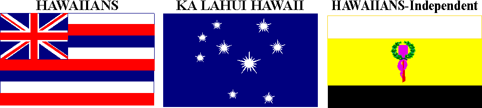 [Hawaiians - Hawaii flag]