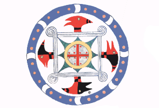 [Lower Muskogee Creek Tribe flag]
