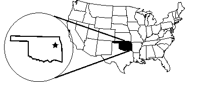 [United Keetoowah Band of Cherokee - Oklahoma map]