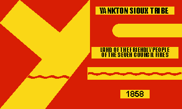 [Yankton Sioux - South Dakota flag]