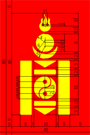 [Construction sheet of soyombo]