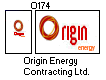 [Origin Energy Contracting Ltd. houseflag and funnel]
