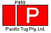 [Pacific Tug Pty. Ltd. houseflag and funnel]