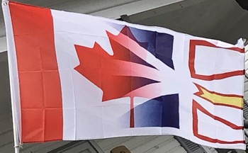 [Newfoundland/Canada hybrid flag]