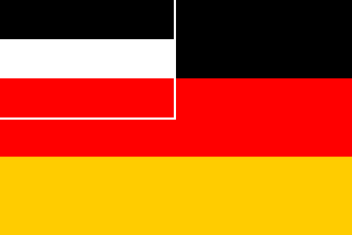 [Flag Proposal no. 7: Black-red-gold tricolour with a black-white-red canton (Germany 1919-1933)]